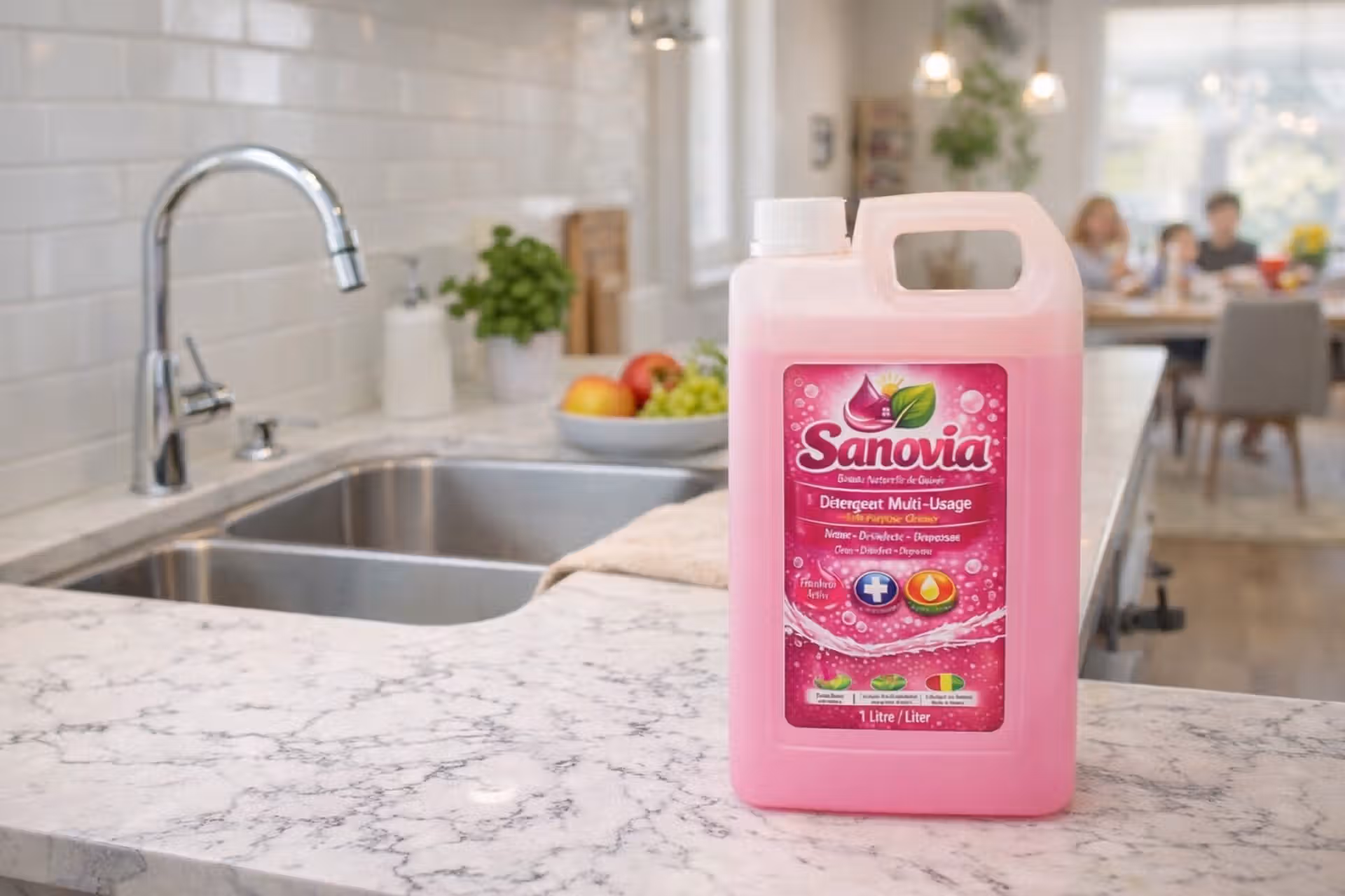 Détergent Multi-usages Rose 1 litre